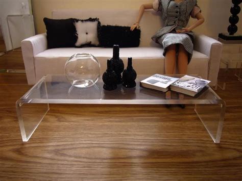 Fashion Through Lucite Coffee Table By Clare Rich Coffee Table