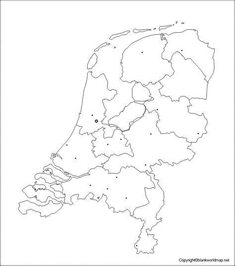 Printable Blank Netherlands Map With Outline Transparent Map