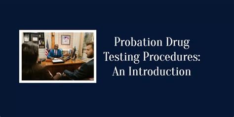Probation Drug Testing Procedures Ovus Medical