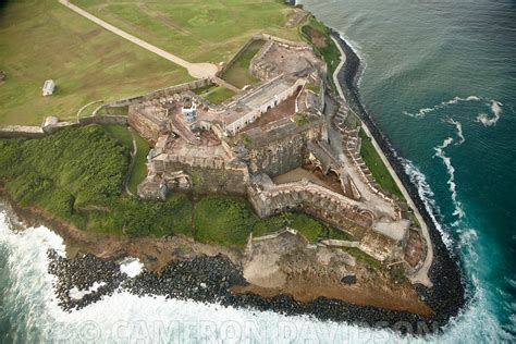 Aerialstock Aerial Photograph Of El Morro Fort In Old San Juan