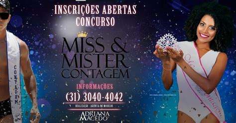 Miss E Mister Betim E Contagem Cnb Ag Ncia Adriana Macedo Se Inscreva No Concurso Miss E