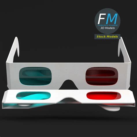 Anaglyph Paper Glasses By Francescomilanese85 3docean