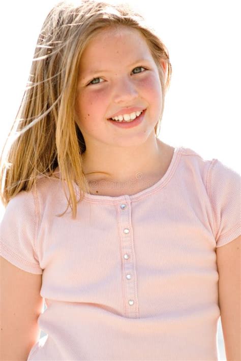 Beautiful Six Year Old Girl Stock Image Image Of Field Healthy 10457403