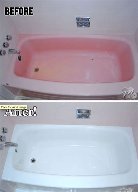 Before And After Tub Refinishing Without The Expensive Cost Of