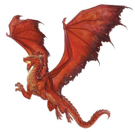 Dragon Red From The Dandd Fifth Edition Monster Manual Art By Scott M