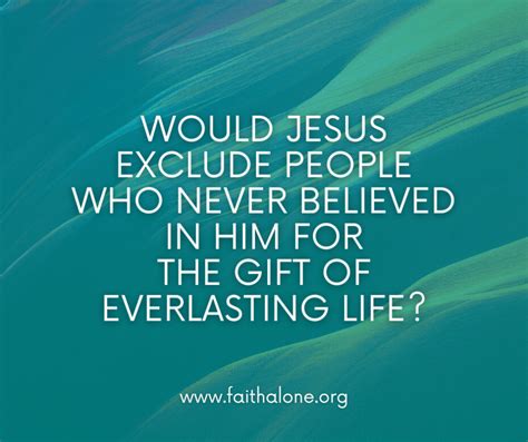 Believing In Jesus For An Insecure Salvation Grace Evangelical Society