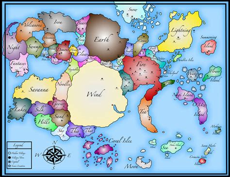 Naruto World Map By Mcskeleton On Deviantart