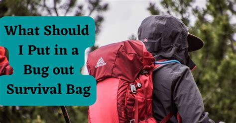 What Should I Put In A Bug Out Survival Bag Epicprepper