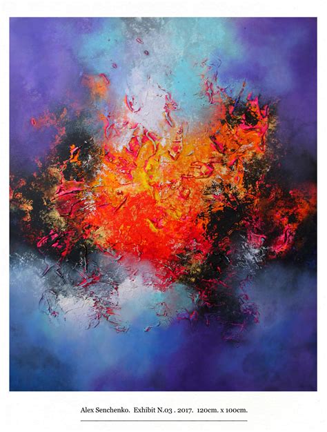 Large Abstract Painting By Alex Senchenko Contemporary Art