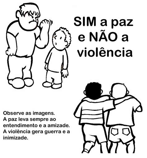 Desenhos Para Colorir De Paz Formando Alunos