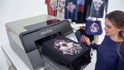 For details on how to log in, see administrator login method. Ricoh RI 1000 direct to garment printer - YouTube