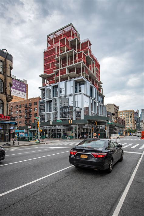 Cubic Façade Of Odas 101 West 14th Street Taking Shape In Chelsea