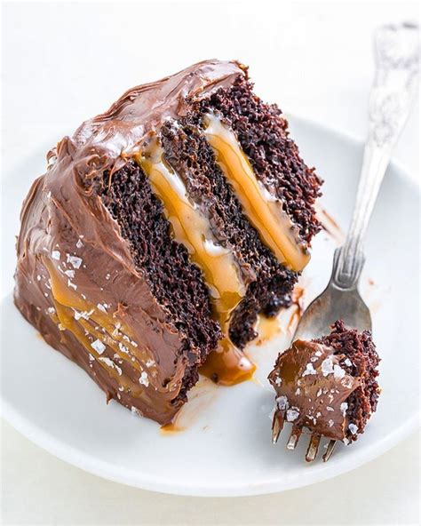 The ultimate glaze to impress, however, is without a doubt chocolate mirror glaze…. Chocolate And Salted Caramel Layer Cake recipe by Ashley ...