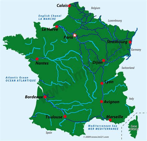 The Navigable Canal Waterways Of France