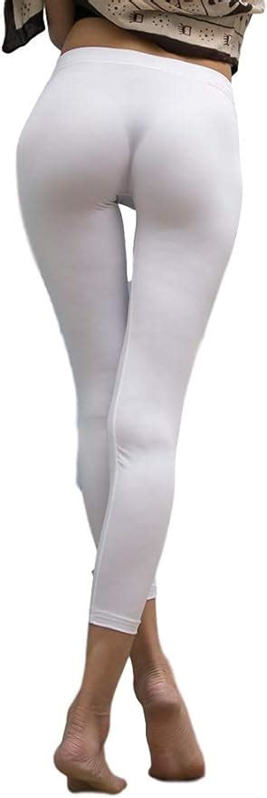 Lazutom Women Lady Sexy Ice Silk Transparent See Through Pencil Pants Leggings At Amazon Womens