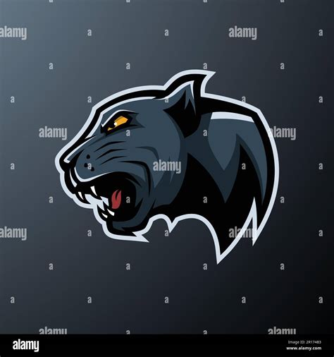Angry Panther Mascot Logo Animals Mascot E Sport Logo Vector