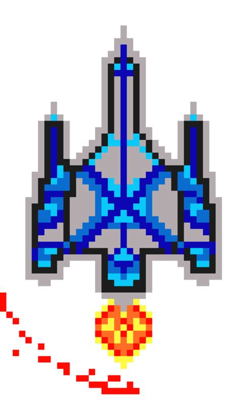 Rocket Ship Pixel Art