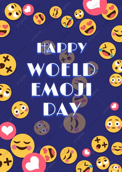 Cute World Emoji Day Simple Poster Template Download On Pngtree
