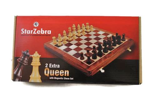 Magnetic 12″ Inch Chess Set Game With Fine Wood Classic Handmade