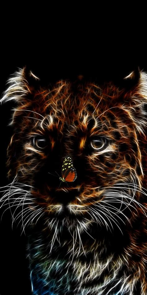Tiger Muzzle Art Minimal 1080x2160 Wallpaper Animal Wallpaper