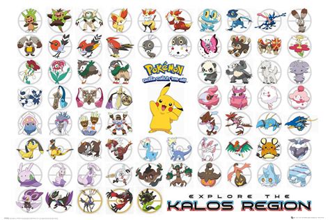 Buy Pokemon Kalos Region Maxi Poster