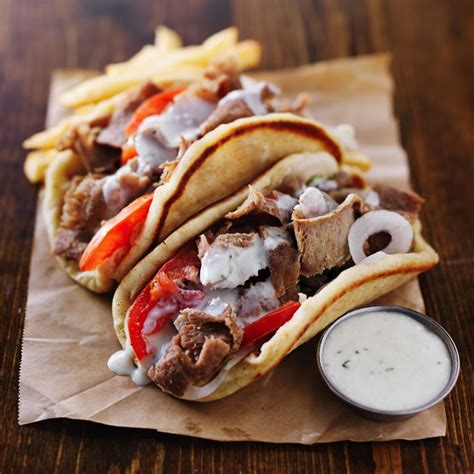 11 Delicious Foods You Have To Eat In Santorini Greece Gyro Meat