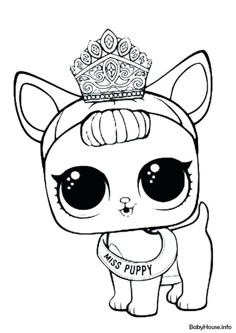 Explore 623989 free printable coloring pages for your kids and adults. Miss-Puppy - high-quality free coloring from the category: L.O.L Pets. More printable pictures ...
