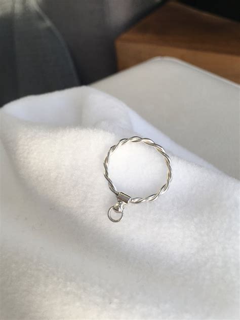 Sterling Silver Dainty Story Of O Ring Bdsm Ring Etsy