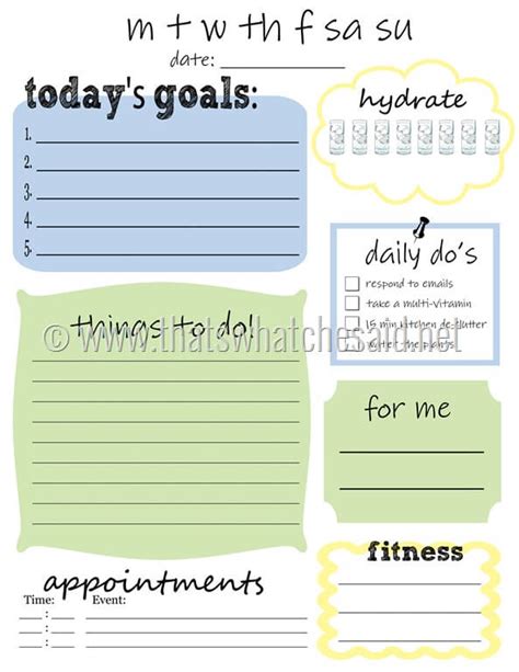 Free Printable Daily To Do List Thats What Che Said
