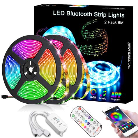 10m Bluetooth Music 5050 Rgb Led Strip Light Waterproof Smartphone App Control 781621088850 Ebay