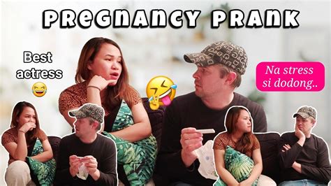 pregnancy prank biglang na stress si dodong dutch filipina couple youtube