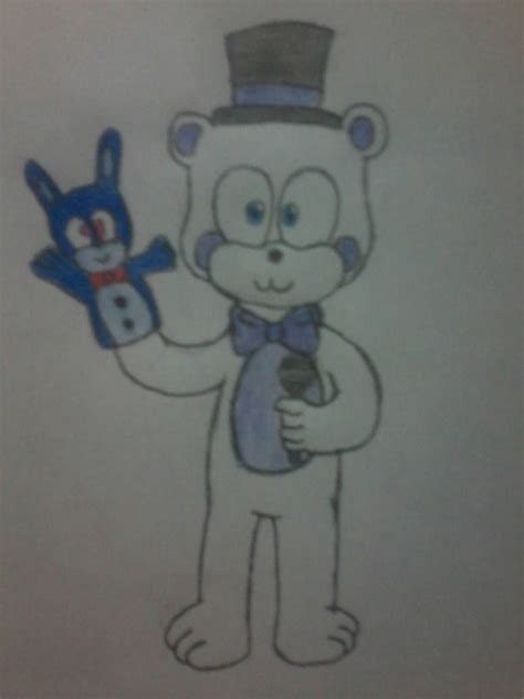 Funtime Freddy Colored Paper Drawing By Marcosvargas On Deviantart
