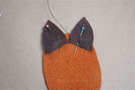 Felt Fox Ornament Sewing Delilah Iris Felt Crafts