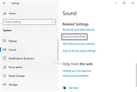 Click On Sound Control Panel Mos Tech Tips