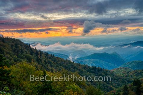 Sunset At Blue Ridge Mountains Bee Creek Photography