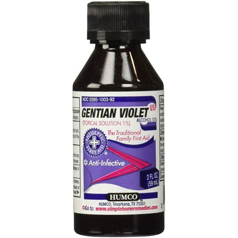 Humco Gentian Violet Topical Solution 1 Liquid 2 Fl Oz