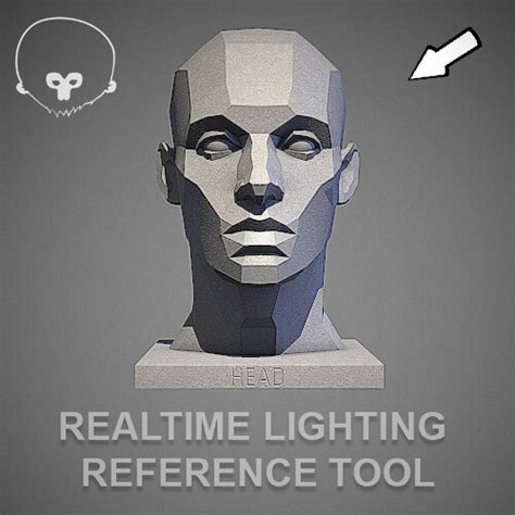 Artstation Male Head Light Reference Tool