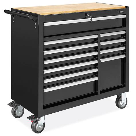 Uline Tool Cabinet 11 Drawer Black H 8947bl Uline