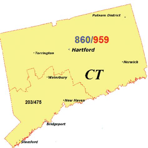 860 Area Code Adds 959 To Same Ct Region