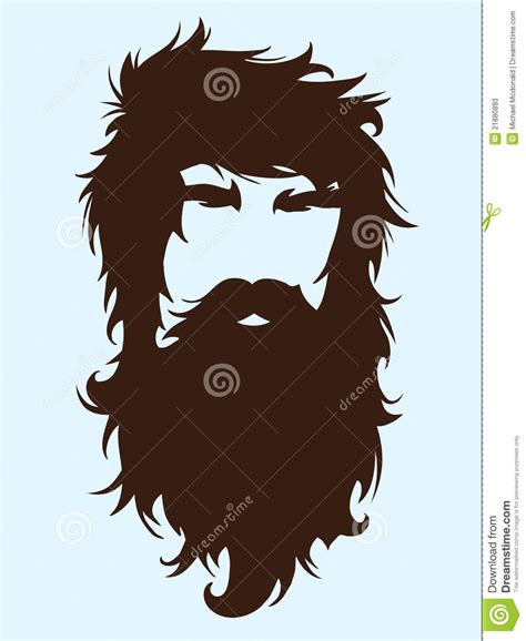 Bearded Man Stock Vector Illustration Of Faceless Sideburn 21880893