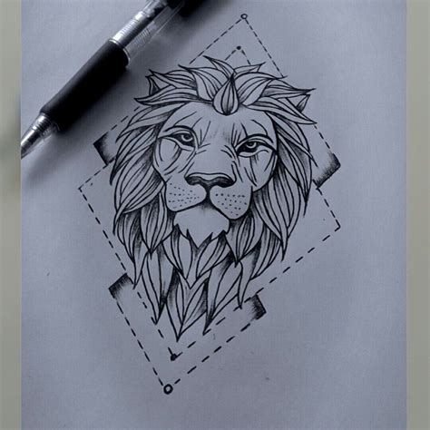 Lion Drawing Pinteres