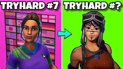 Top 10 Tryhard Skins In Fortnite Ranking Sweaty Skins Outfits Fortnite Battle Royale Youtube