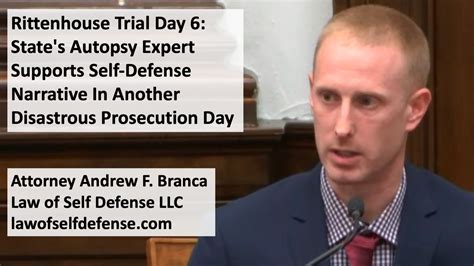 Rittenhouse Trial Day States Autopsy Expert Supports Self Defense Narrative In Another