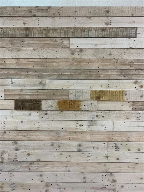Sanded Reclaimed Pallet Wood Wall Cladding Rustic Cladding Etsy Uk