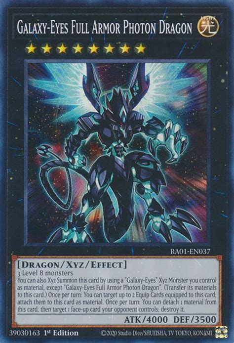 Galaxy Eyes Full Armor Photon Dragon 25th Anniversary Rarity