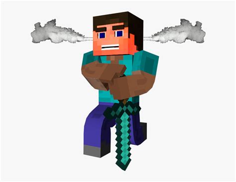 Minecraft Steve With Iron Sword