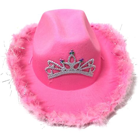 Light Up Country Western Pink Cowgirl Hat Fruugo Dk