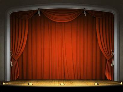 Stage Stages Theater Empty Background Curtain Curtains