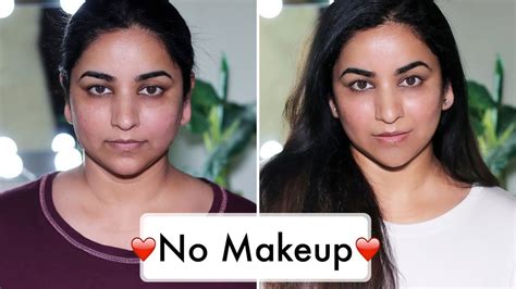 How To Look Good Without Any Makeup Before And After Youtube