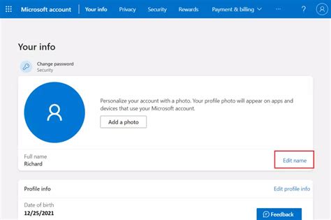 Change Your Microsoft Account Name A Step By Step Guide Geek Rewind